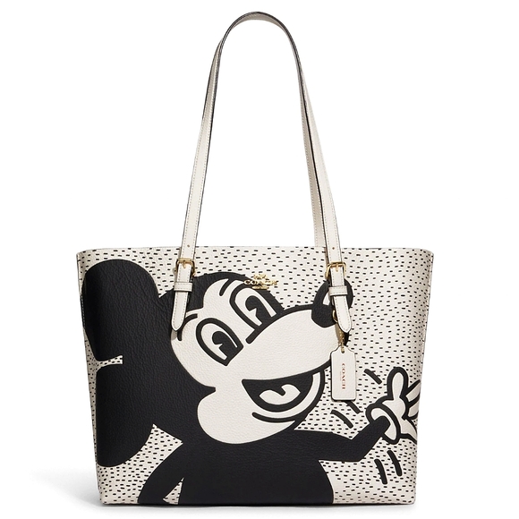 COACH Disney Mickey Mouse X Keith Harington  Mollie Tote - Picture 2 of 9